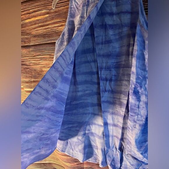 NWT Cynthia Rowley Sleeveless Silk Marble Swirl Shirt. Size x-Small. - Picture 3 of 6